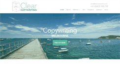 Desktop Screenshot of clearcopywriting.com